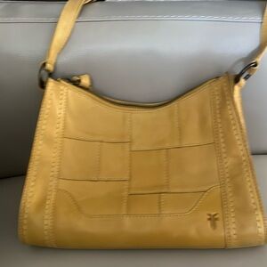 FRYE Melissa mustard yellow leather crossbody/shoulder bag